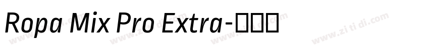 Ropa Mix Pro Extra字体转换